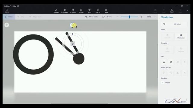 Creating 3D model of a Wheel using Paint 3D смотреть онлайн