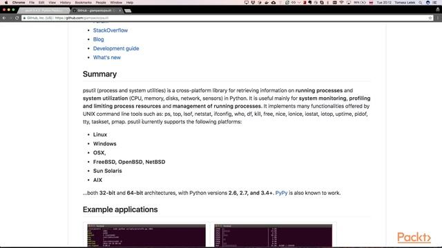 Enterprise Automation with Python: Installation of psutil Python Module| packtpub.com смотреть онлайн