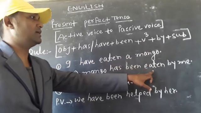 Present perfect tense/Active voice to Passive voice смотреть онлайн