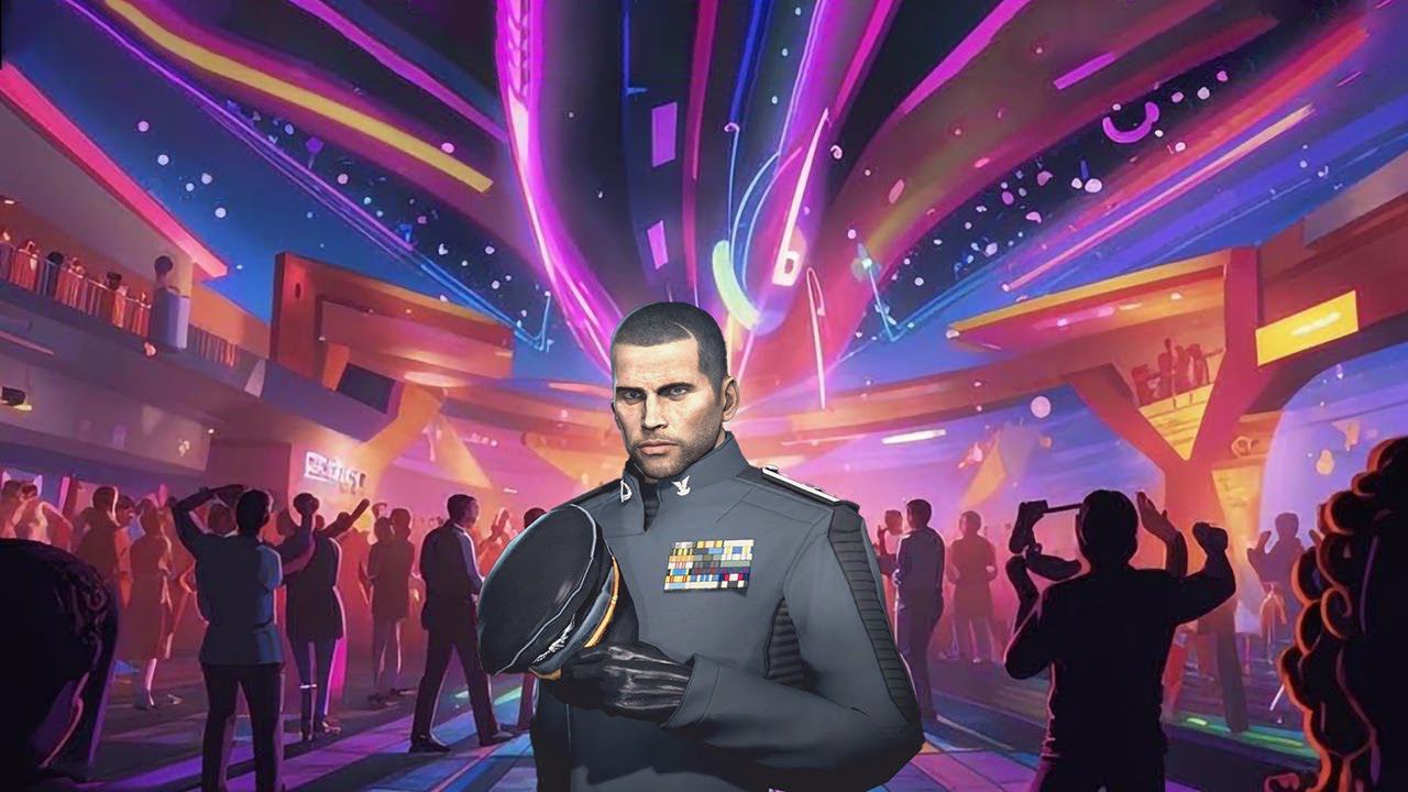 Commander Shepard Dancing And Singing In His Own Mind | Just Dance, Shepard! (Lady Gaga AI Cover)