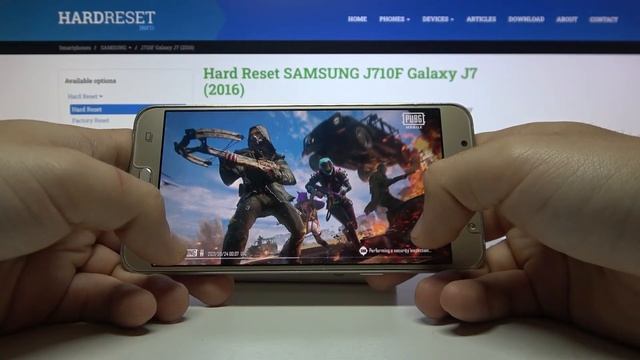 Тест SAMSUNG Galaxy J7 2016 в игре PUBG / Проверка мощности SAMSUNG Galaxy J7 2016 в игре PUBG смотреть онлайн