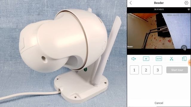 Бюджетная поворотная беспроводная IP-камера видеонаблюдения BESDER BES-A6 с подсветкой (Wi-Fi/1080p смотреть онлайн