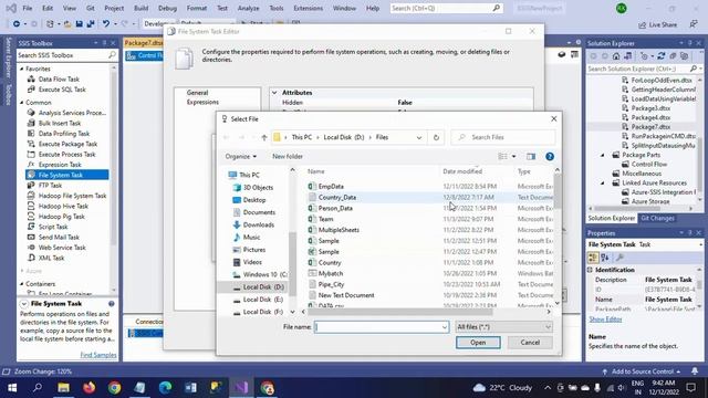 SSIS||Make a file as Read-Only and Hidden in a folder using File System Task смотреть онлайн