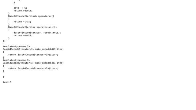 Code Review: base64 iterators смотреть онлайн