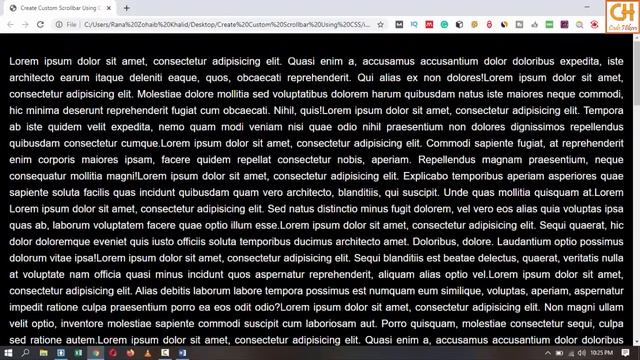How to Create Custom Scrollbar Using CSS смотреть онлайн