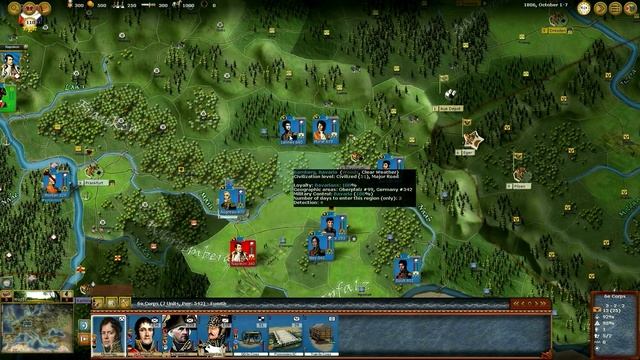 Wars of Napoleon Tutorial Video #1 - Map and Units смотреть онлайн