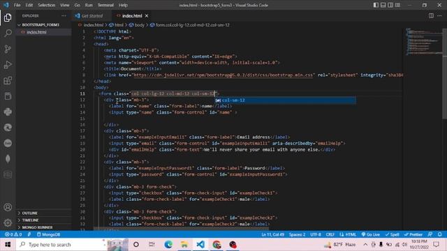 bootstrap form смотреть онлайн