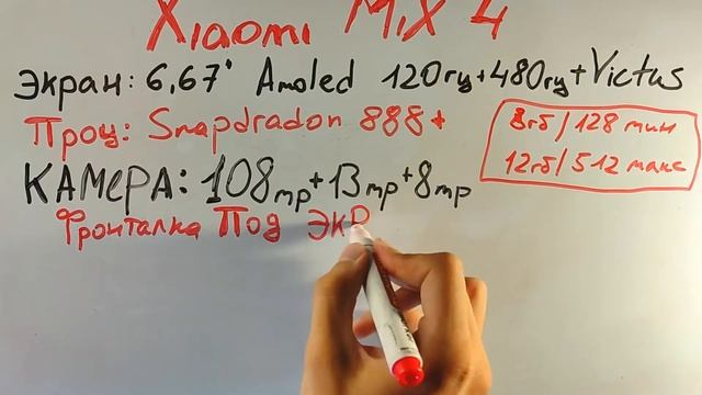 XIAOMI MIX 4 - ОБЗОР ХАРАКТЕРИСТИК смотреть онлайн