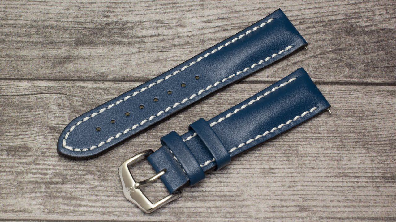 Ремешок HIRSCH Heavy Calf синего цвета от Ремешоп