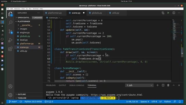 Python and Pygame Platform Game Part 20 - Scene Transitions смотреть онлайн