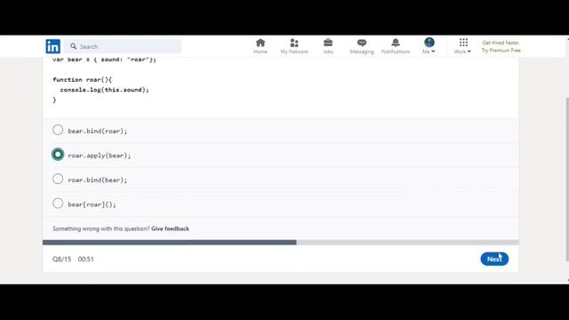 LinkedIn skill assessment JavaScript top 5% badge смотреть онлайн