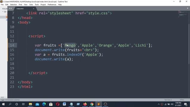 Fullstack JavaScript Tutorial in Bangla 2021 Part 49 JavaScript Array indexOf and Array lastIndexOf смотреть онлайн