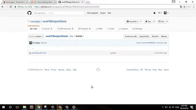 Cara membuat SSH, Repository, Organization di GITHUB смотреть онлайн