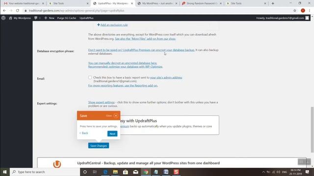 Installation of updraftplus wordpress backup plugin and taking backup смотреть онлайн