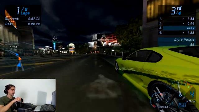 Руль Logitech MOMO в NFS Underground!!! смотреть онлайн