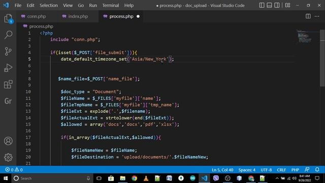 How To Upload Docs or PDF Files using PHP Part 2 смотреть онлайн