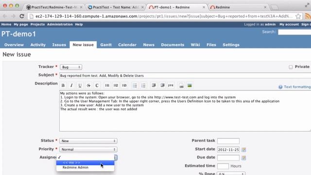 Redmine Integration Demo смотреть онлайн