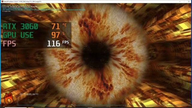 PALIT RTX 3060 Temperature & FPS Test смотреть онлайн