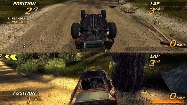 Flatout 2 Multiplayer - How to Play Splitscreen Mod [Gameplay] смотреть онлайн