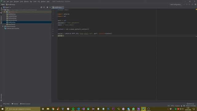 Email Sender (gmail) - Python PyCharm - Tutorial #7 смотреть онлайн