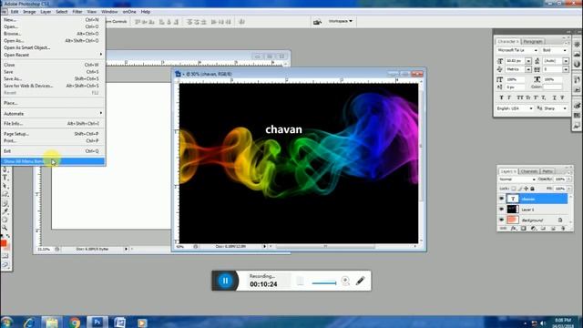 Photoshop Cs3 ke Menu edit ,file,Layer box,sab detail me смотреть онлайн