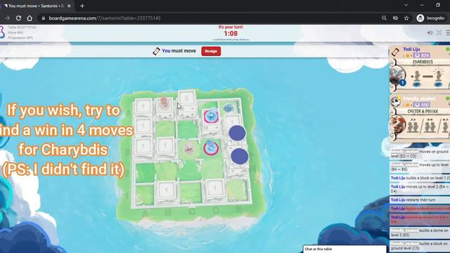Santorini BGA: Charybdis (Todi Liju) vs Castor & Pollux (friendly_student) [commentary] смотреть онлайн