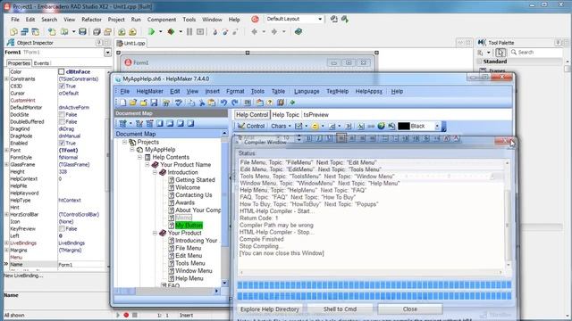 C++ Builder - Creating & Implementing Help Files смотреть онлайн