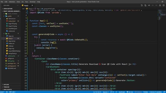 Generate Download & Scan QR Code with React js || Scan QR Code by WebCam in React js App смотреть онлайн