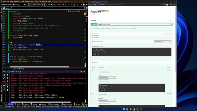 Fast API Tutorial, Part 20: Path Operation Configuration смотреть онлайн
