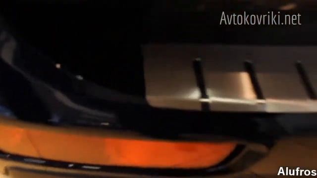 Накладка на бампер с загибом для Mitsubishi Outlender 2012- Alufrost смотреть онлайн