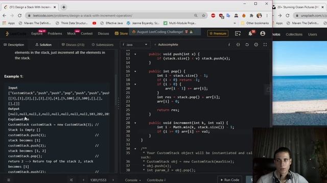 LeetCode 1381. Design a Stack With Increment Operation Solution Explained - Java смотреть онлайн