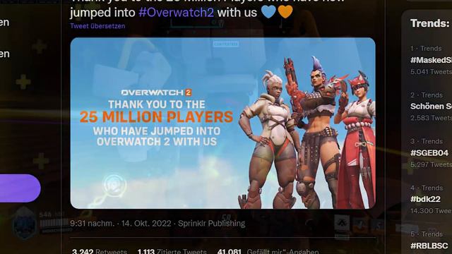 Overwatch 2 Double XP Termine | 25 Millionen Spieler & Bastion Status | Overwatch 2 News смотреть онлайн