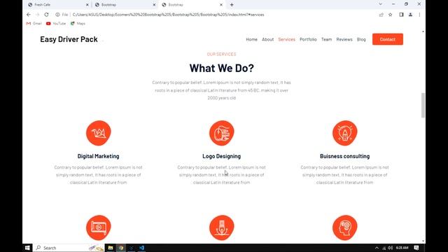 Ectomeres Build Driver Website use Bootstrap смотреть онлайн