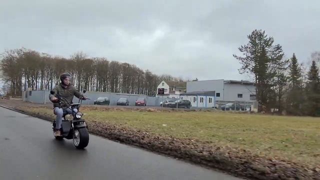 Elektro Chopper HL 3.0, 45 km/h Probefahrt Test Elektroroller E-Scooter, E-Roller, Roller Zulassung смотреть онлайн