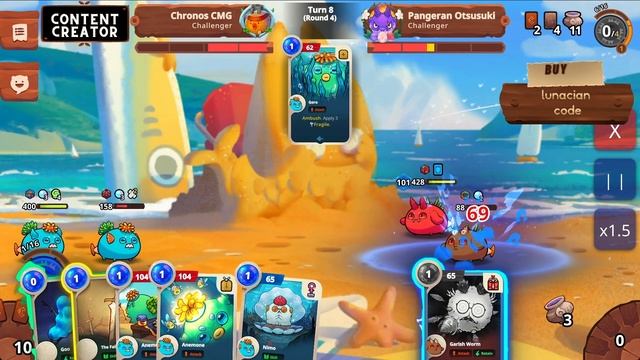 TRIPLE ANEMONE SPOTTED IN ARENA | ORIGINS LEADERBOARDS | AXIE INFINITY смотреть онлайн