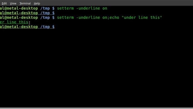 Underlining TEXT in your BASH script смотреть онлайн