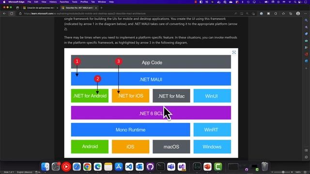 01 - Describiendo la arquitectura de .NET MAUI - .NET MAUI en Español смотреть онлайн