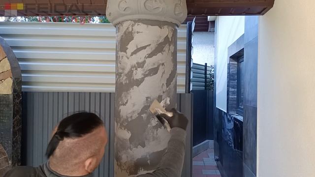 Колони із мармуру! Вапняна декоративна штукатурка! Відео майстер клас! смотреть онлайн