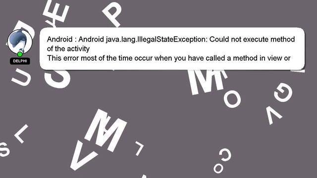 Android : Android java.lang.IllegalStateException: Could not execute method of the activity смотреть онлайн