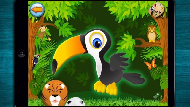 TOP FUN Puzzle & Coloring Games For Kids: Forest & Jungle