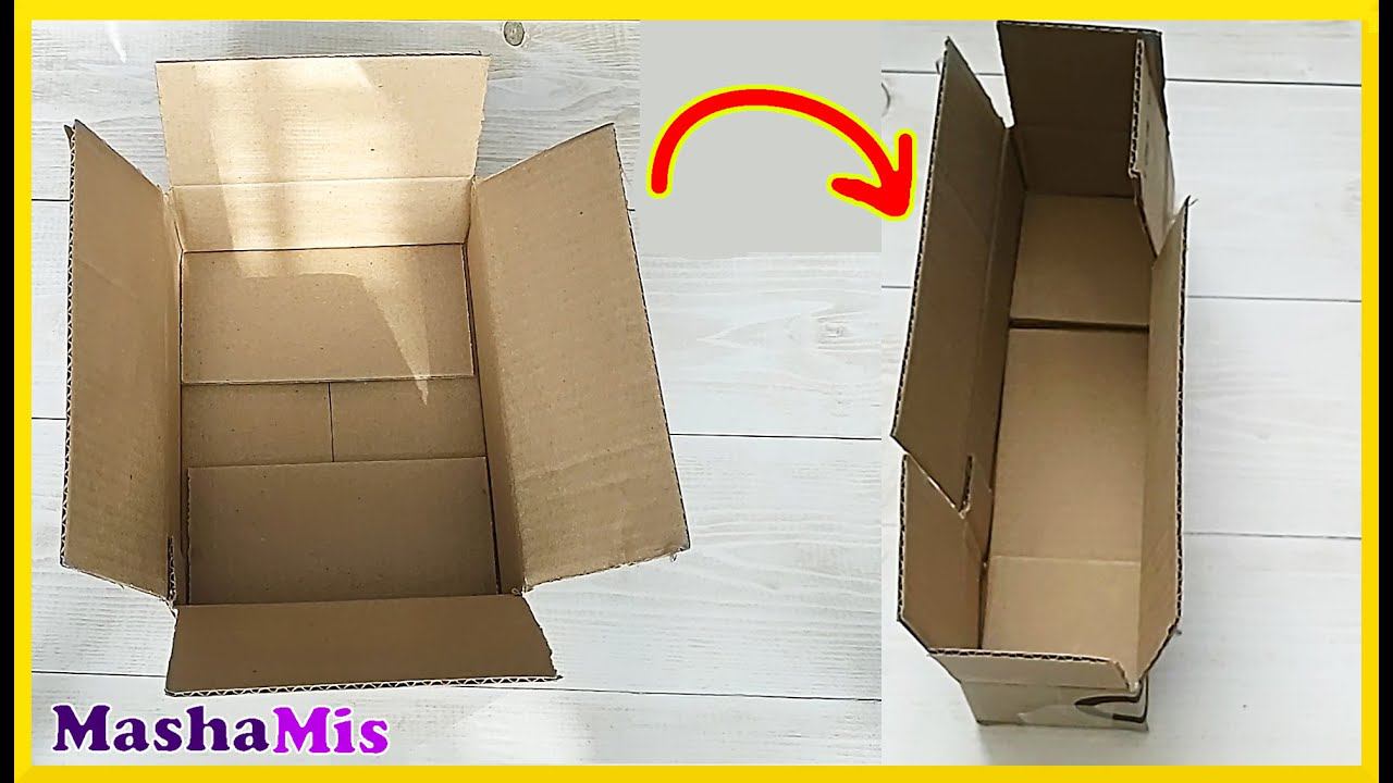 Лайфхак Как из широкой и короткой коробки сделать узкую и длинную смотреть онлайн