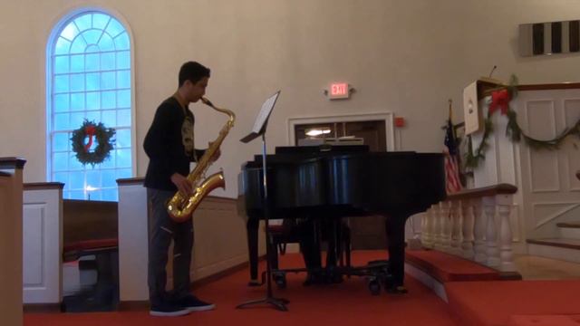 Ronan practising DiPasquale's "Sonata for Tenor Saxophone and Piano Mvt. 1" (practice 1) смотреть онлайн