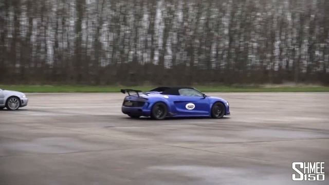 Custom Modified Audi R8 V10 Spyder - Vmax Hypermax смотреть онлайн
