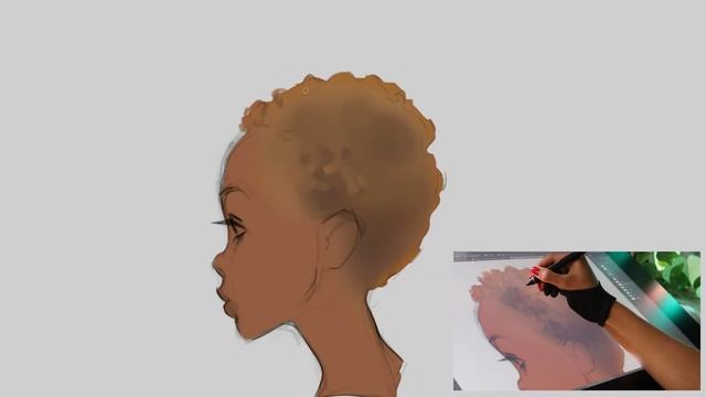 How to Paint CURLY Hair смотреть онлайн