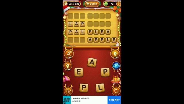 How to play word connect game level 136 | #Shorts | All game levels | Easy and Fast tricks смотреть онлайн