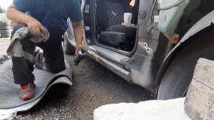 лужение порога часть 1