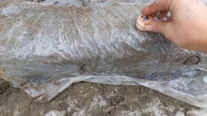 Бордюр из мусора и цемента своими руками