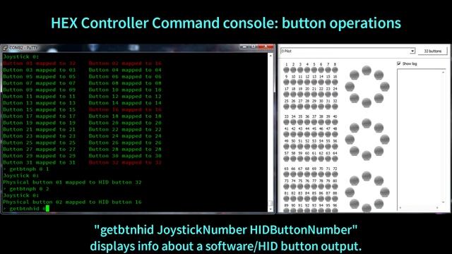 HEX Controller: button settings via command console смотреть онлайн
