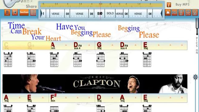 Tears In Heaven - Eric Clapton - Guitaraoke - www.playwhatyoufeel.com смотреть онлайн