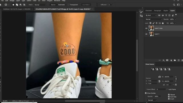 How to use PATCH TOOL in Photoshop смотреть онлайн